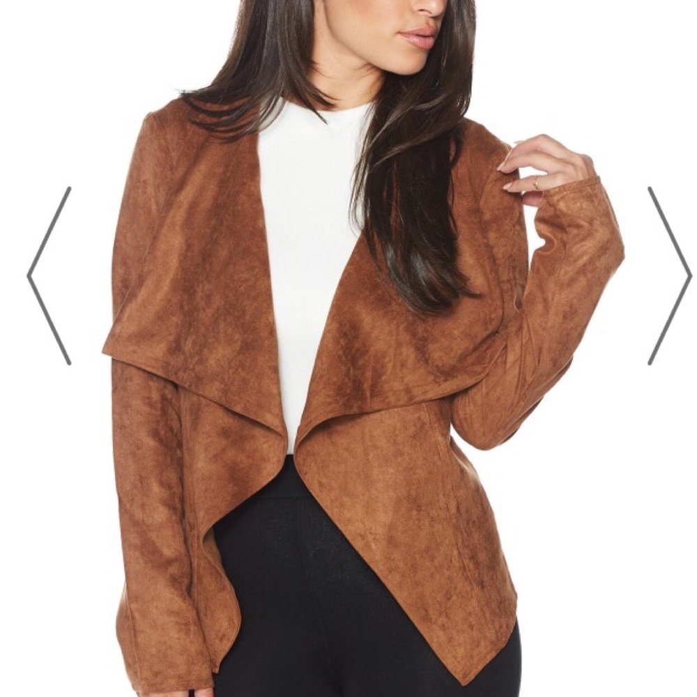 Naked Wardrobe Suede Tan Jacket